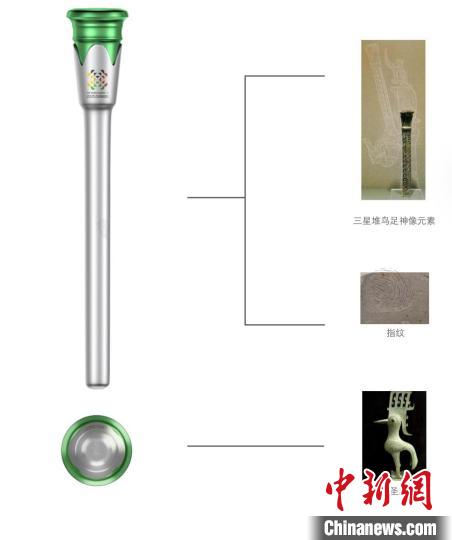 成都世运会火炬传递首次亮相 三星堆金沙元素惊