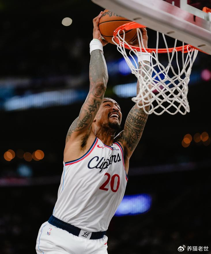 快船终结五连胜遭开拓者复仇 阿夫迪亚准三双助